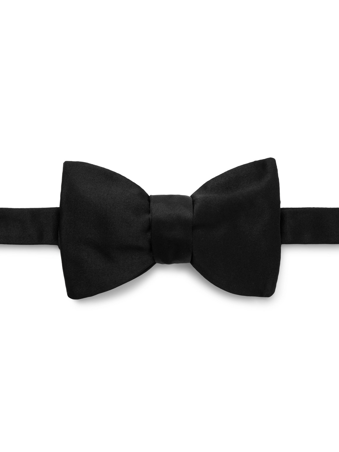 Favourbrook Pre-tied Silk-satin Bow Tie In Black