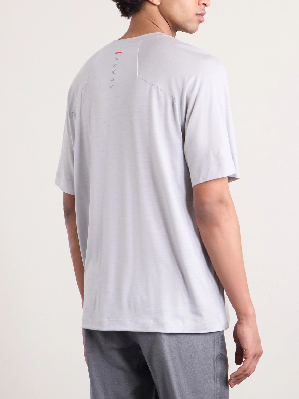 Runner Logo-Print Merino T-Shirt