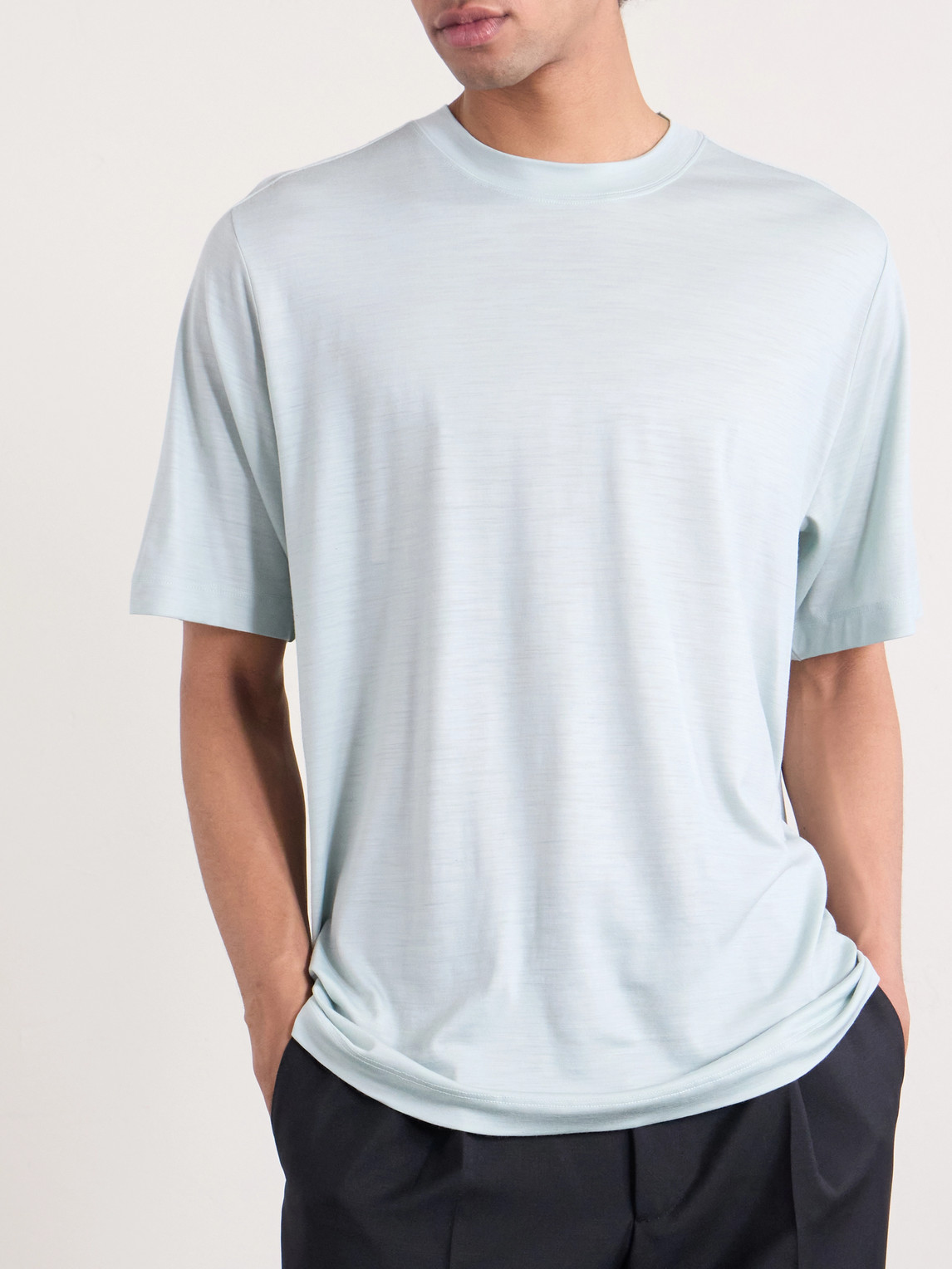 Runner Logo-Print Merino T-Shirt