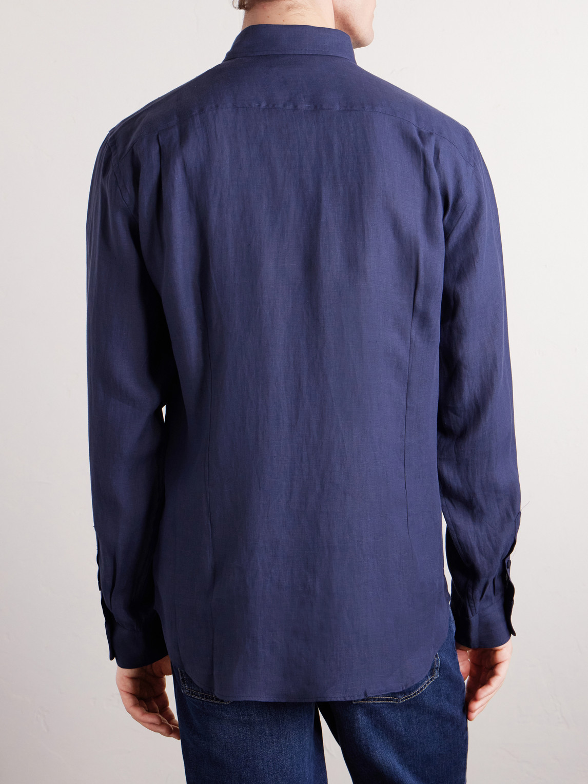  Sease - Hemp Shirt - Men - Blue - S 