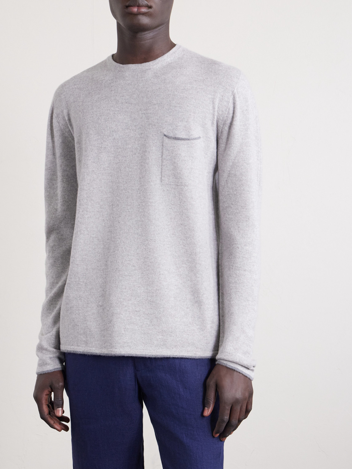  Sease - Shore Cashmere Sweater - Men - Gray - S 