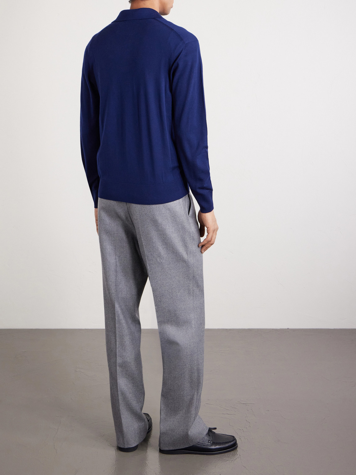  Sease - Lasca Virgin Wool Polo Shirt - Men - Blue - S 