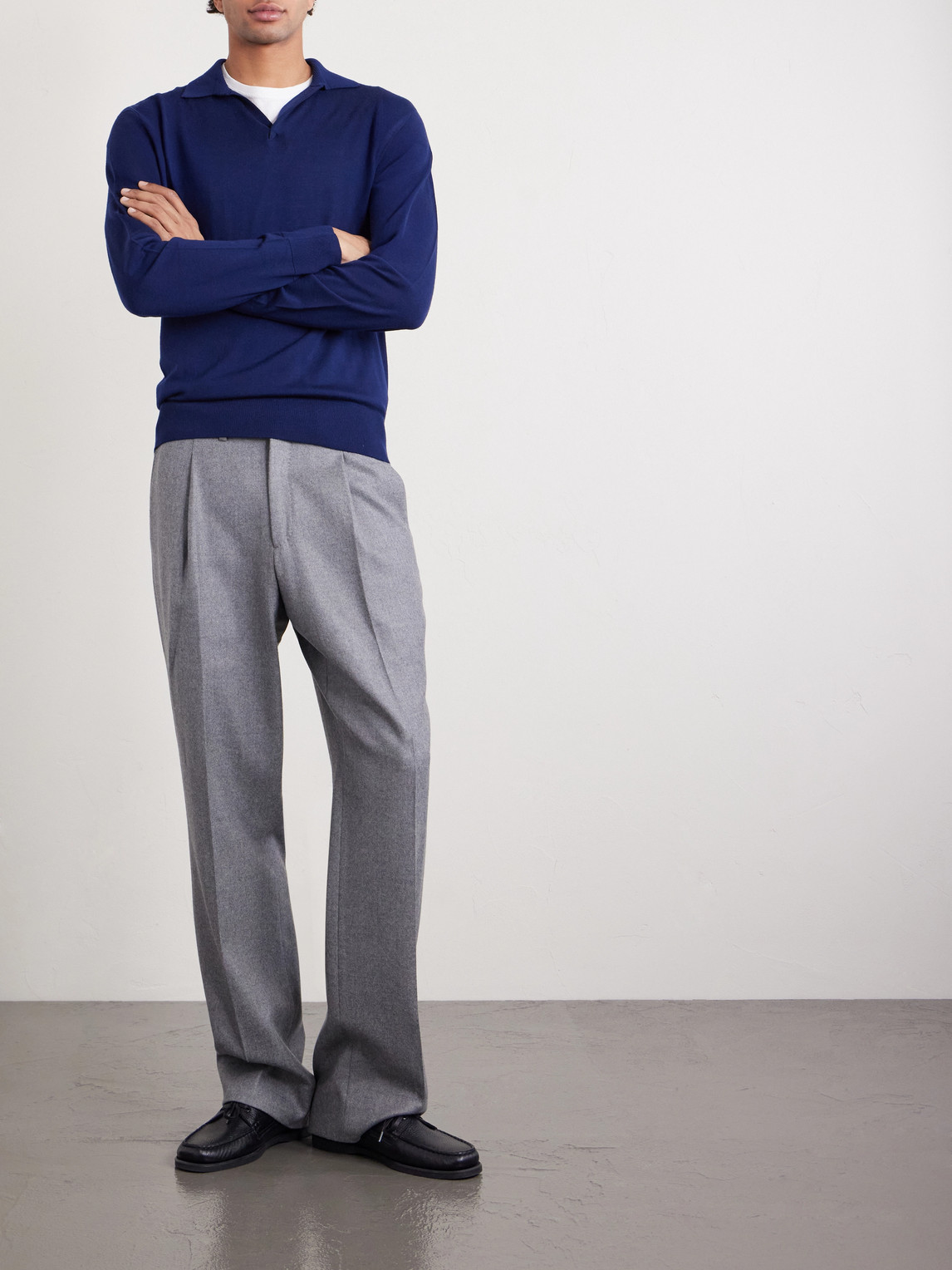 Lasca Virgin Wool Polo Shirt