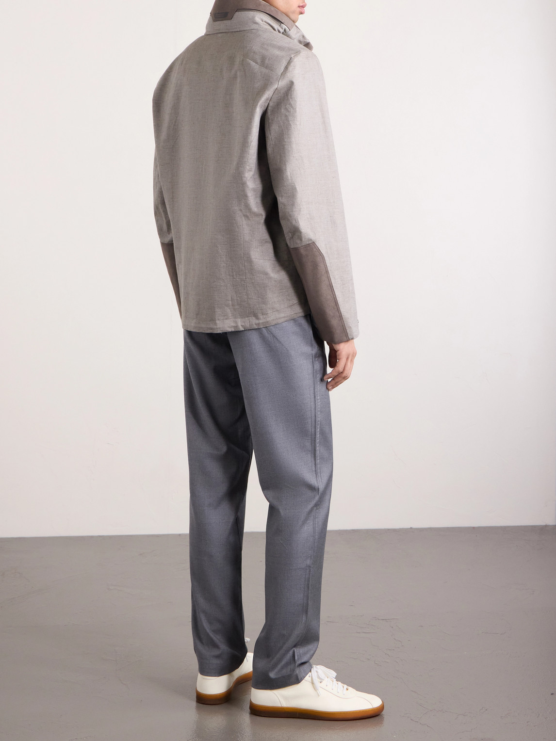 Sease - Cruise 2.0 Linen Hooded Jacket - Men - Gray - S 