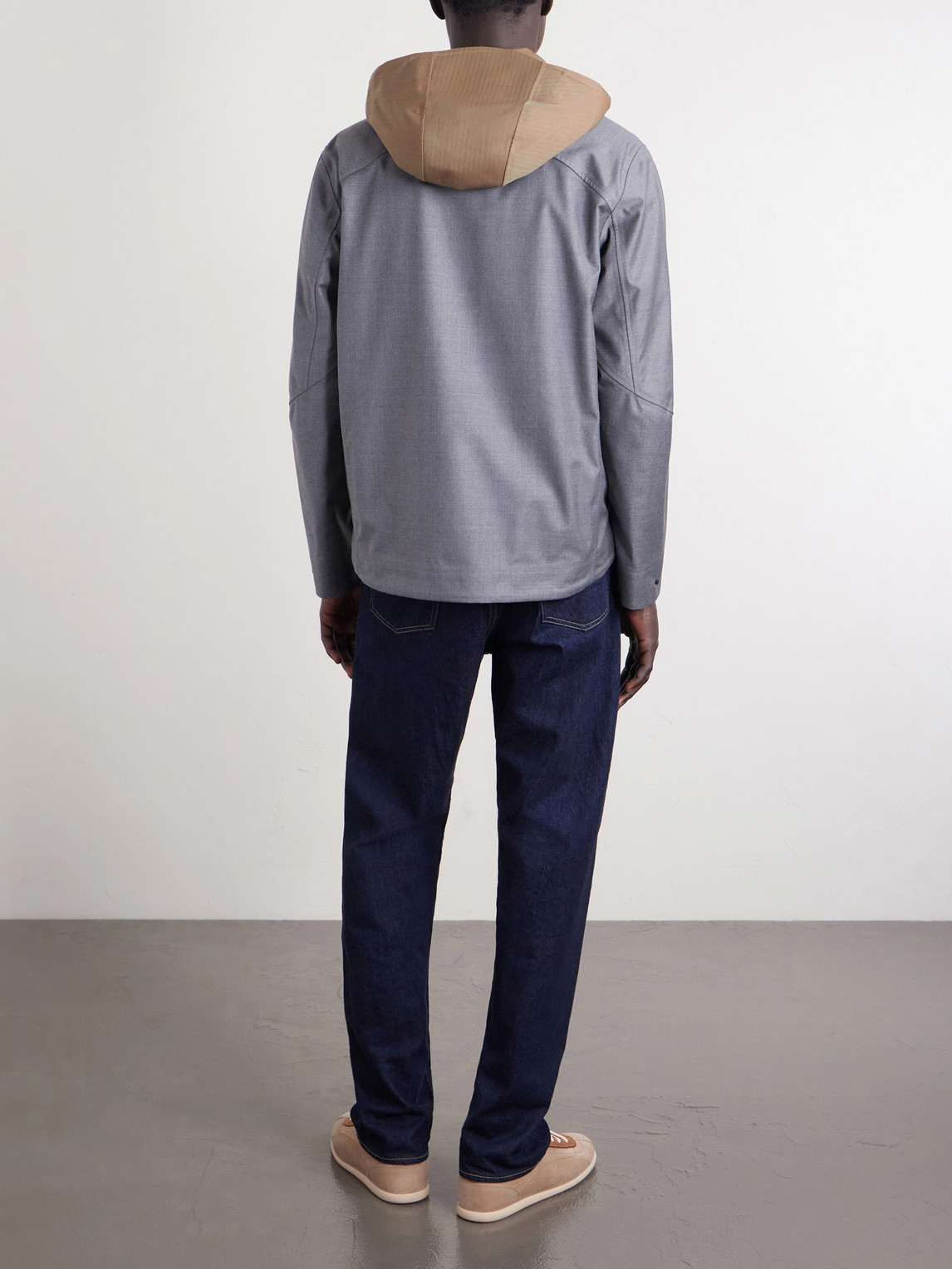  Sease - Summer Balma Virgin Wool Hooded Jacket - Men - Gray - S 