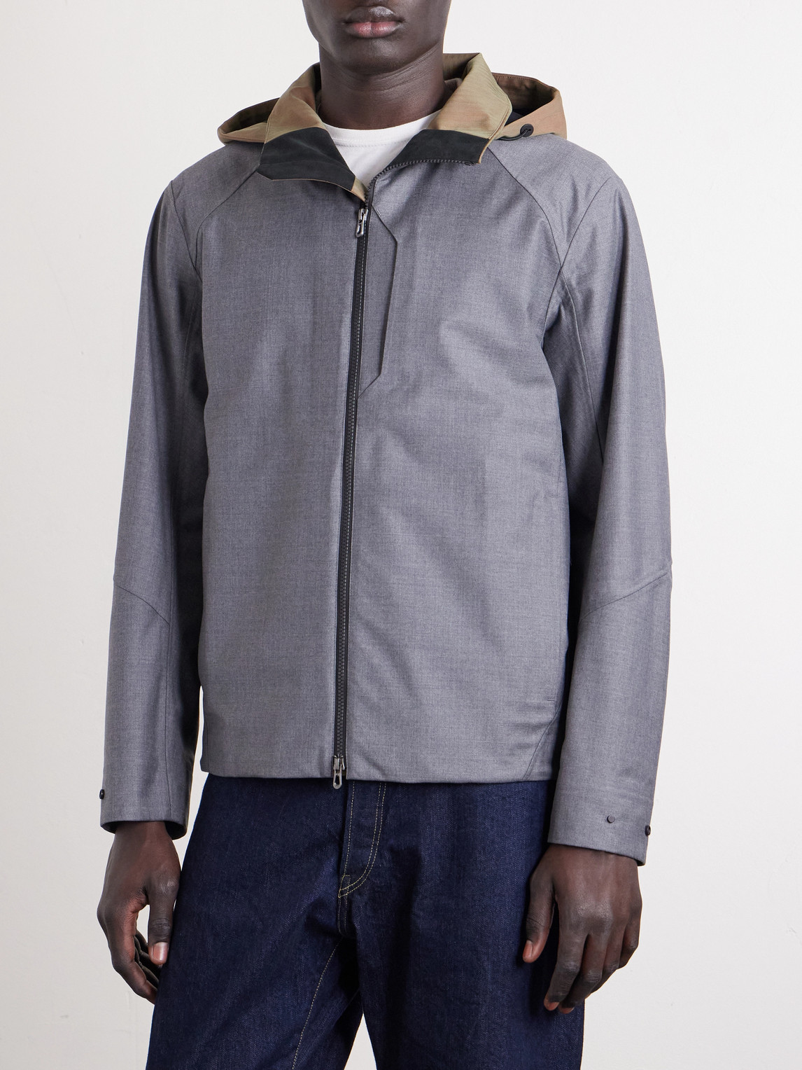  Sease - Summer Balma Virgin Wool Hooded Jacket - Men - Gray - S 