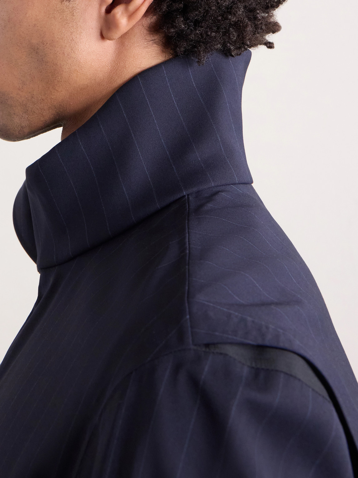 Wind Seeker Pinstriped Virgin Wool-Blend Jacket