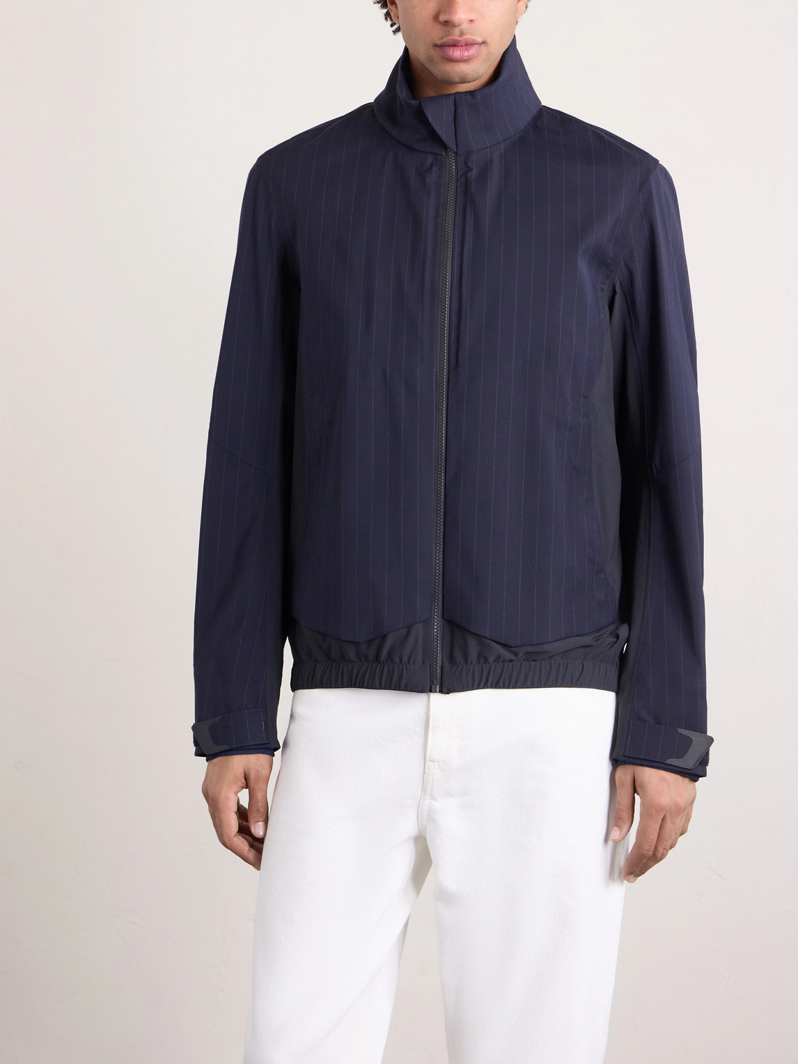  Sease - Wind Seeker Pinstriped Virgin Wool-blend Jacket - Men - Blue - S 