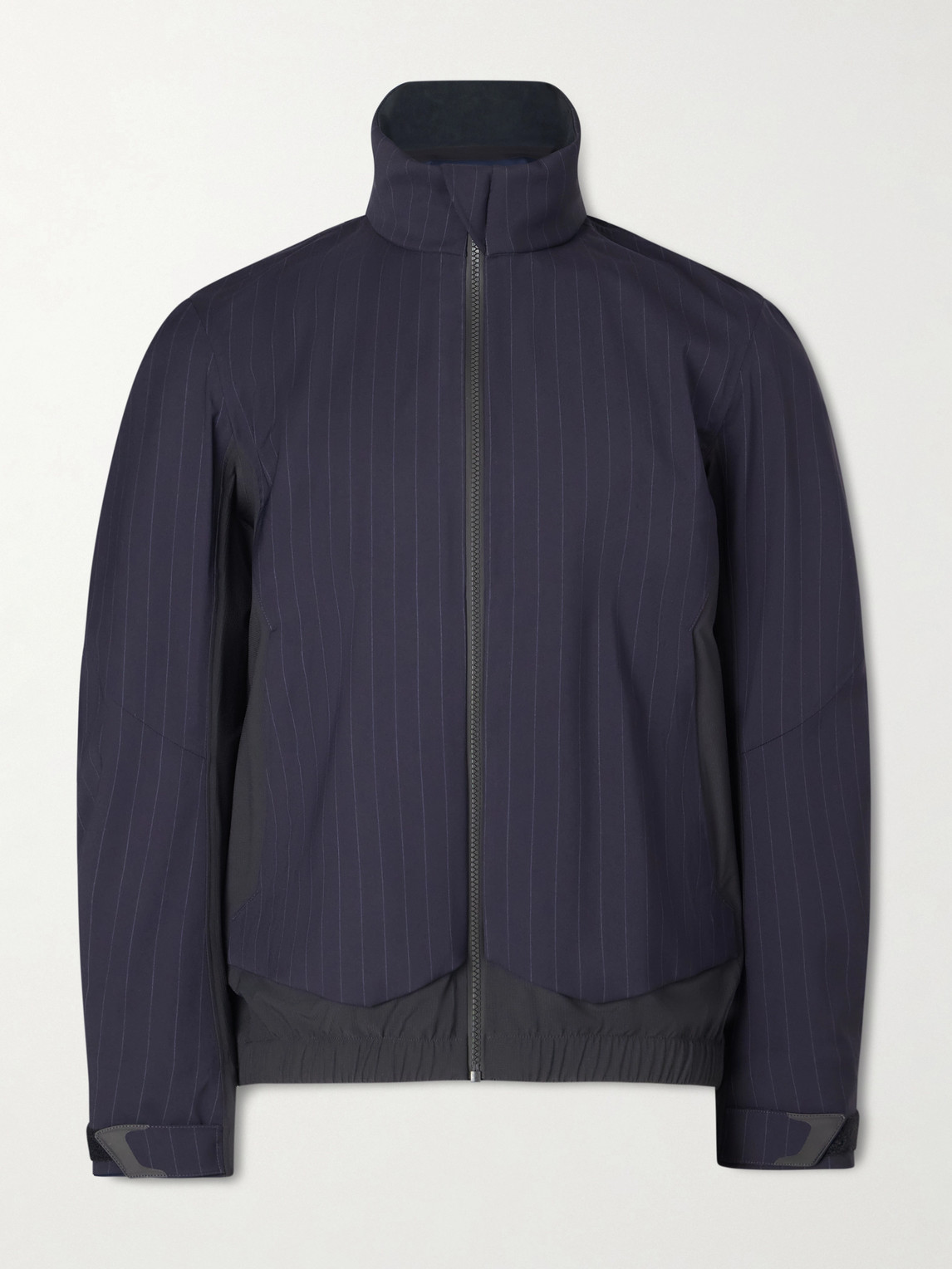 Sease Wind Seeker Pinstriped Virgin Wool-blend Jacket In Blue