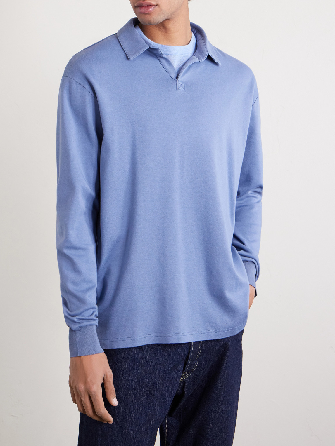 Supima Cotton-Jersey Polo Shirt