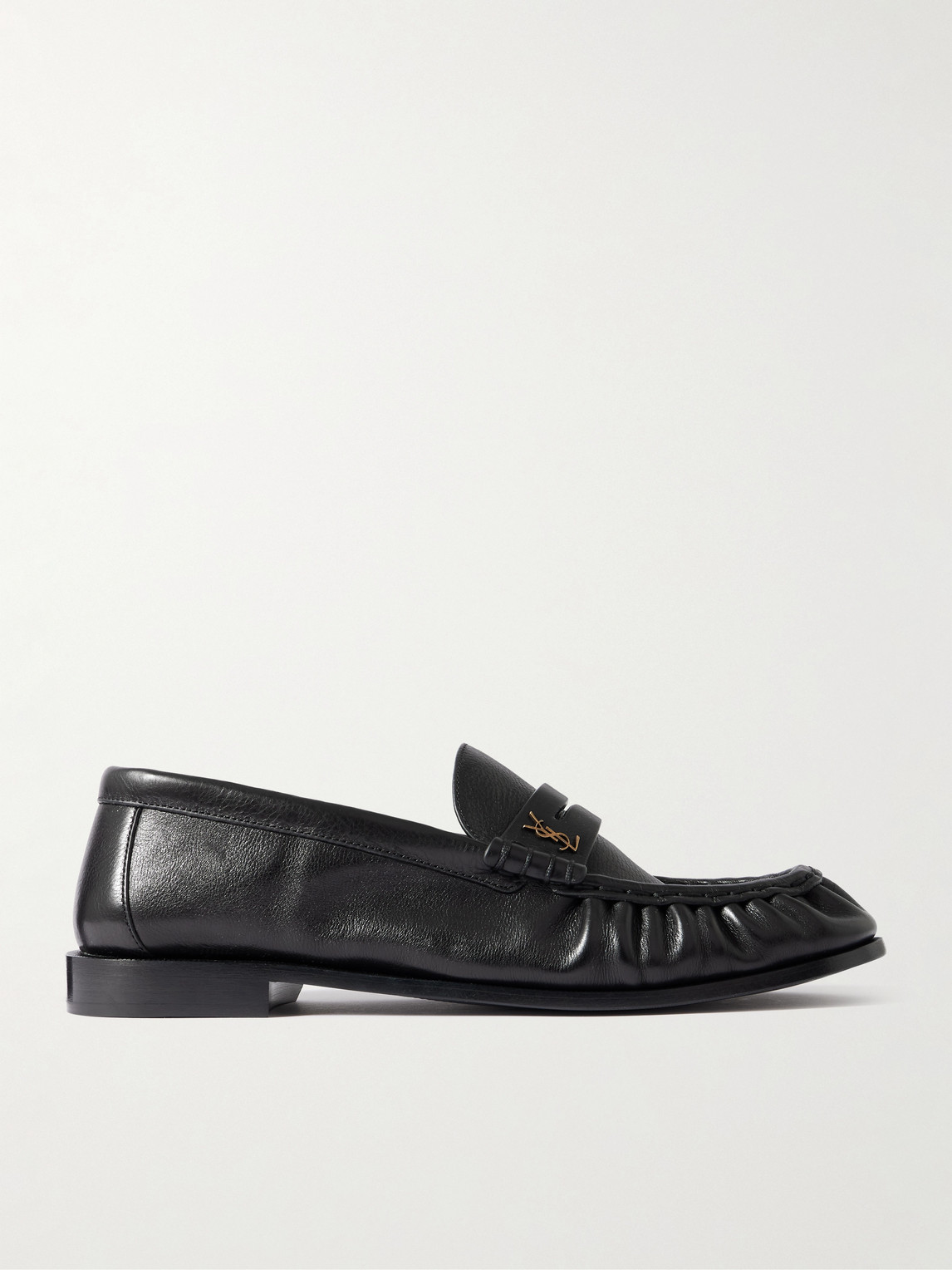 Saint Laurent Le Loafer Monogram Logo-Appliquéd Leather Penny Loafers - Men