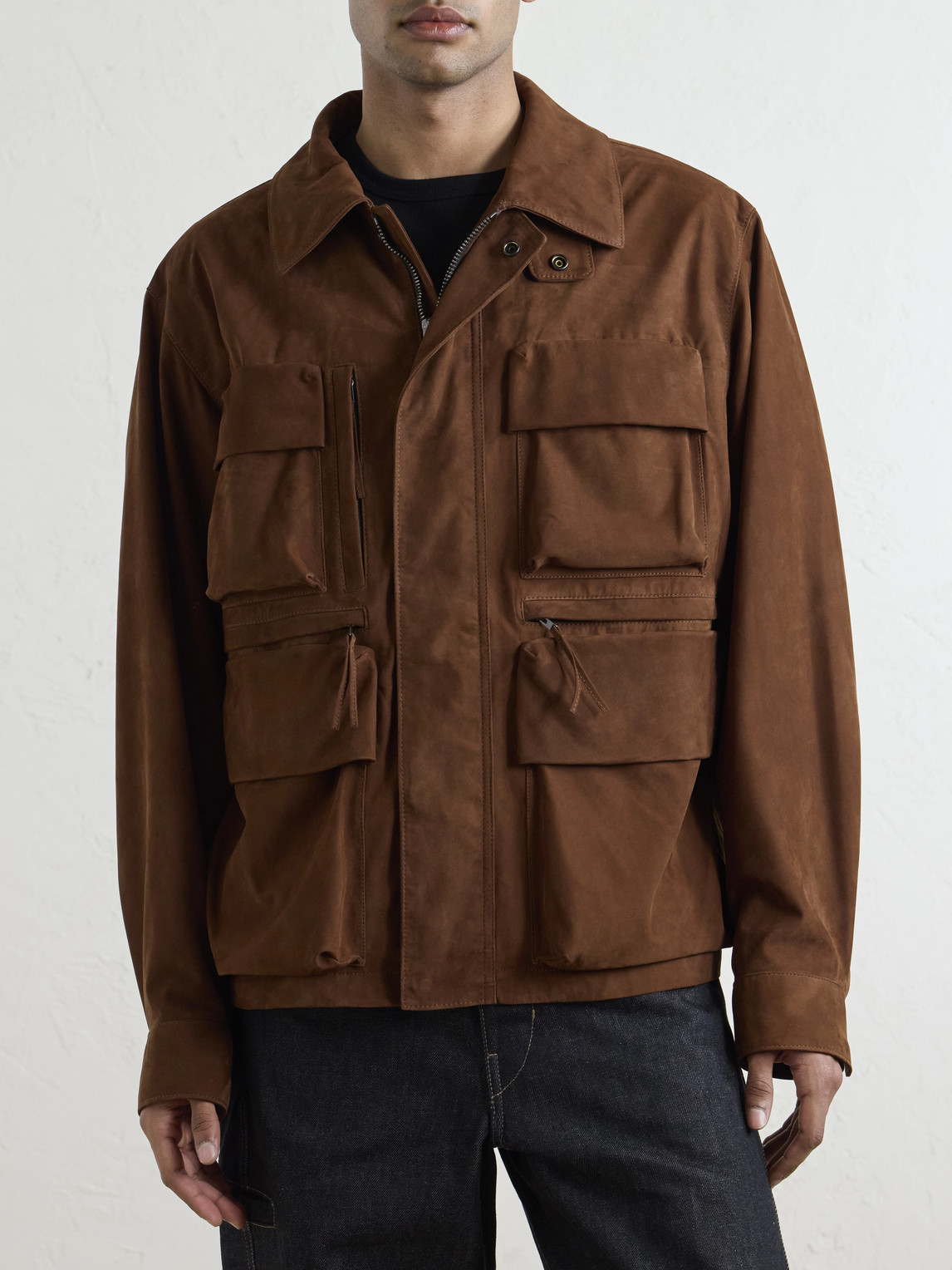  Lemaire - Reporter Nubuck Jacket - Men - Brown - L 