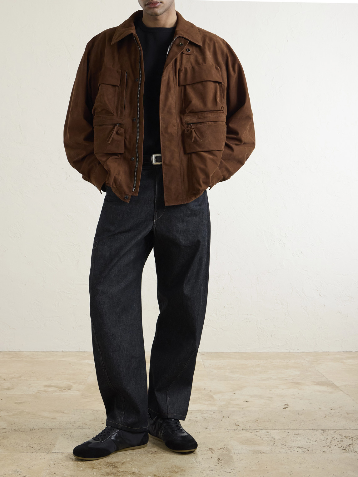 Twisted Barrel-Leg Organic Jeans