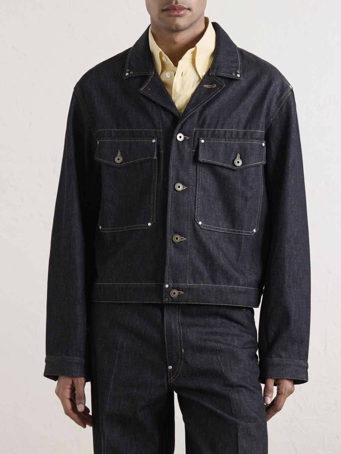  Lemaire - Denim Trucker Jacket - Men - Blue - It 48 