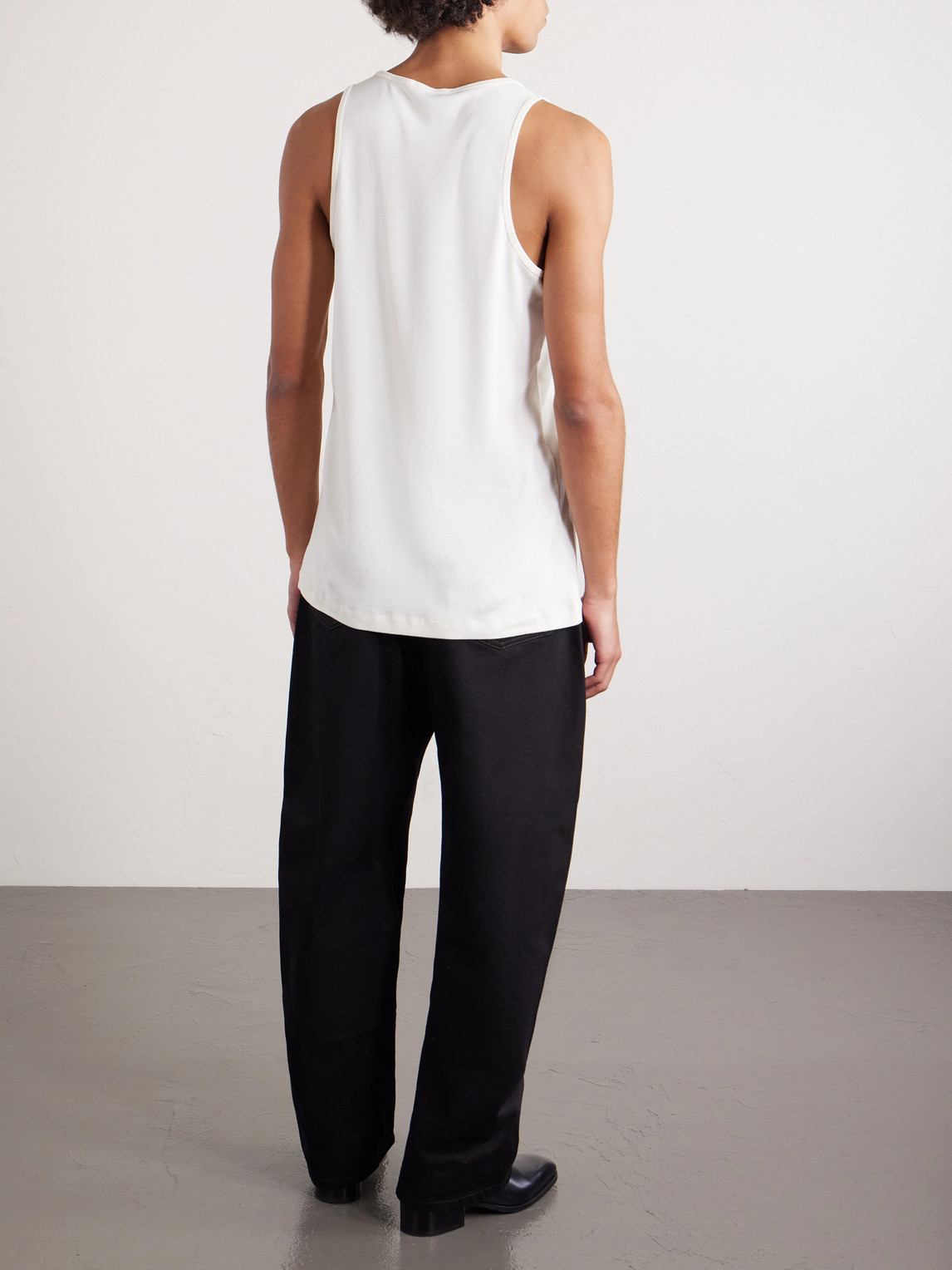  Lemaire - Cotton-jersey Tank Top - Men - Neutrals - Xs 