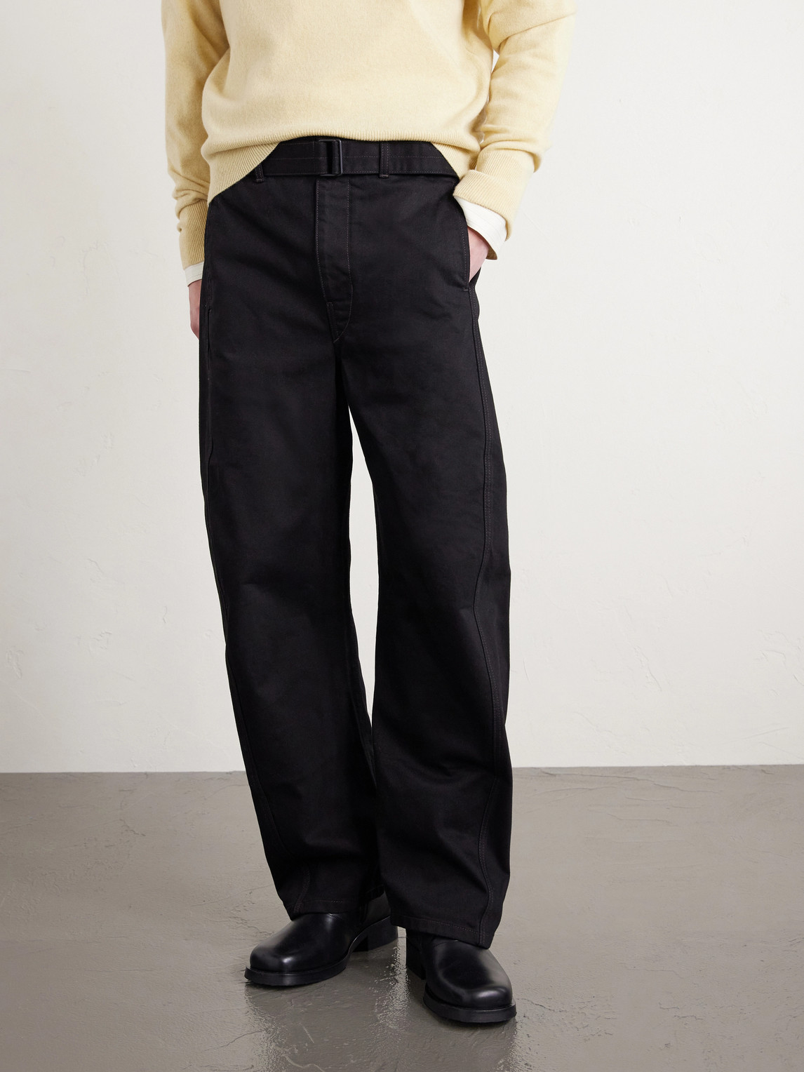  Lemaire - Belted Jeans - Men - Black - Xs 