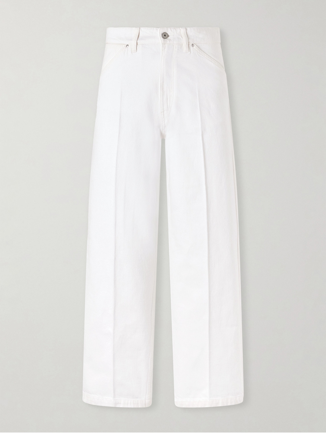 Lemaire Wide-leg Jeans In White