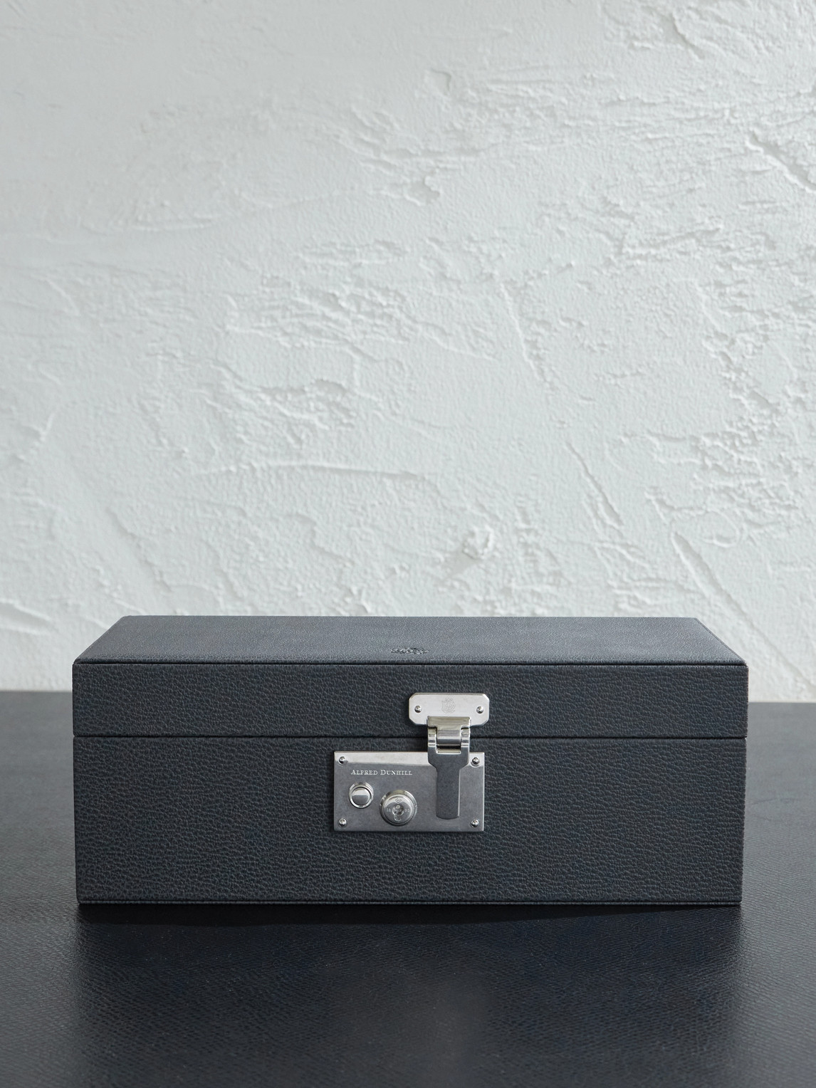 Dunhill Century Despatch Leather Watch Case In Black