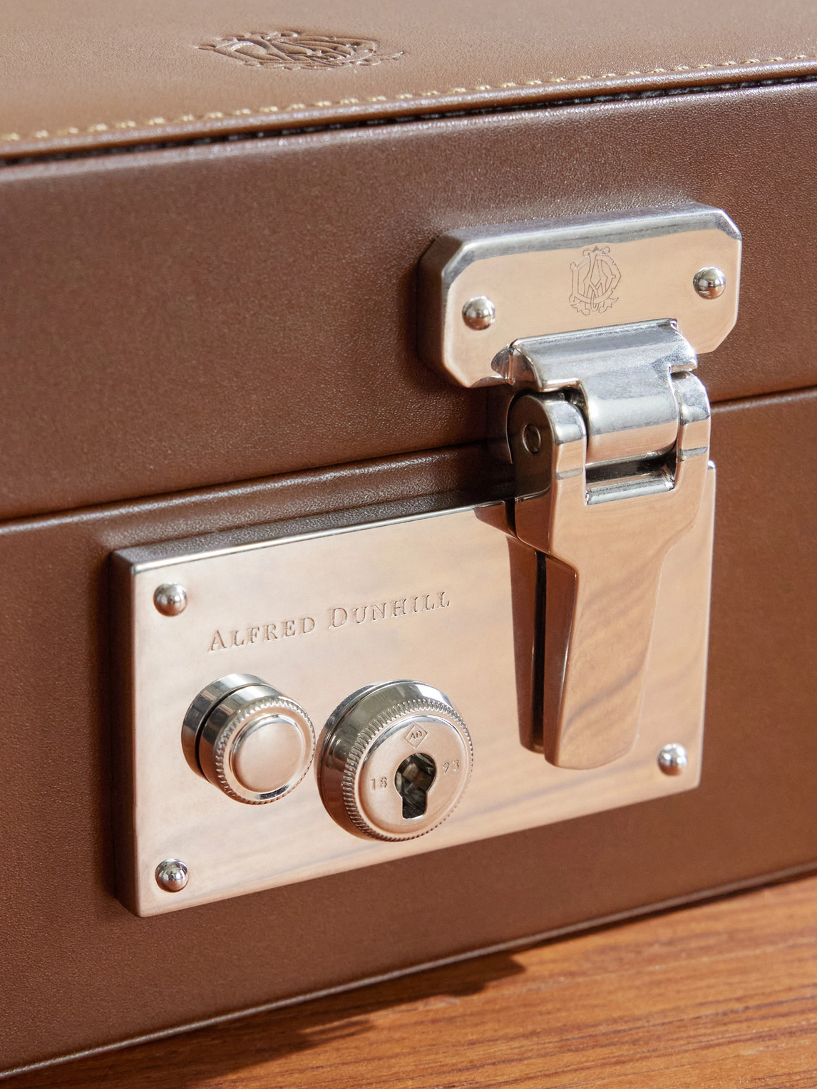  Dunhill - Century Leather Jewellery Box - Men - Brown 
