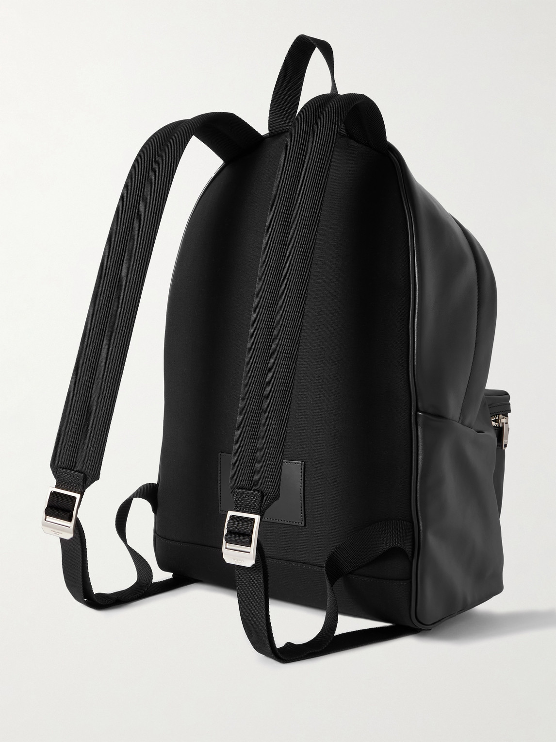Saint Laurent City Leather Backpack In Black