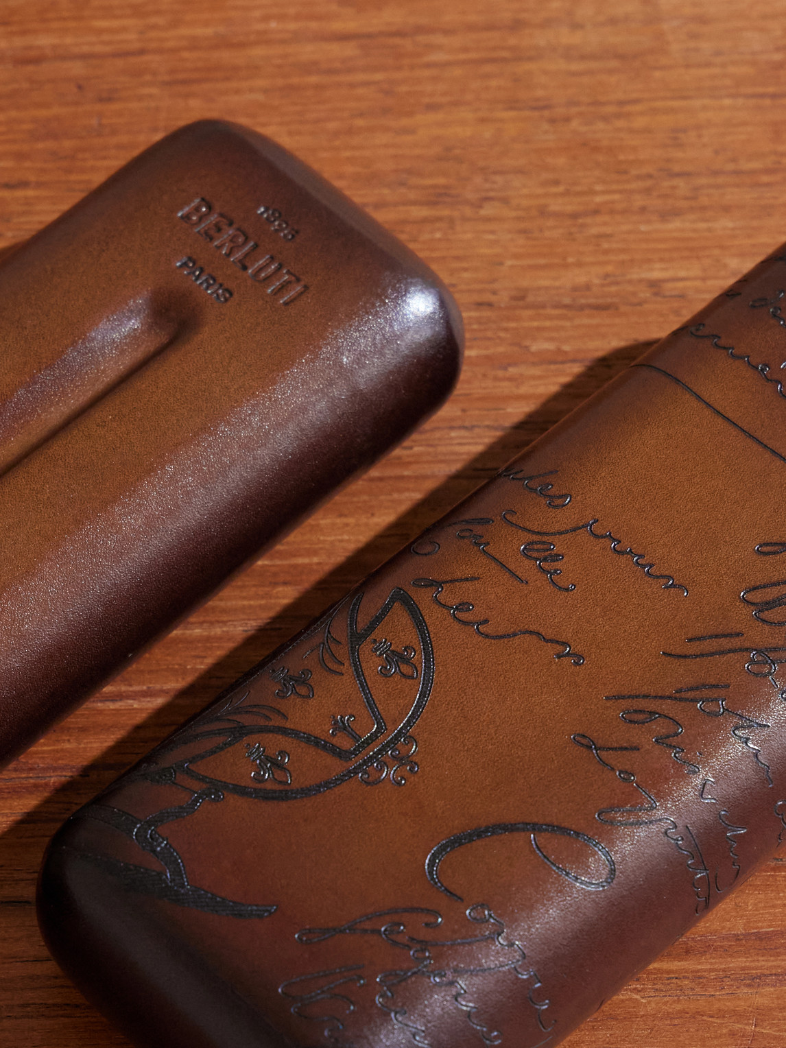  Berluti - Venezia Leather Cigar Case - Men - Brown 