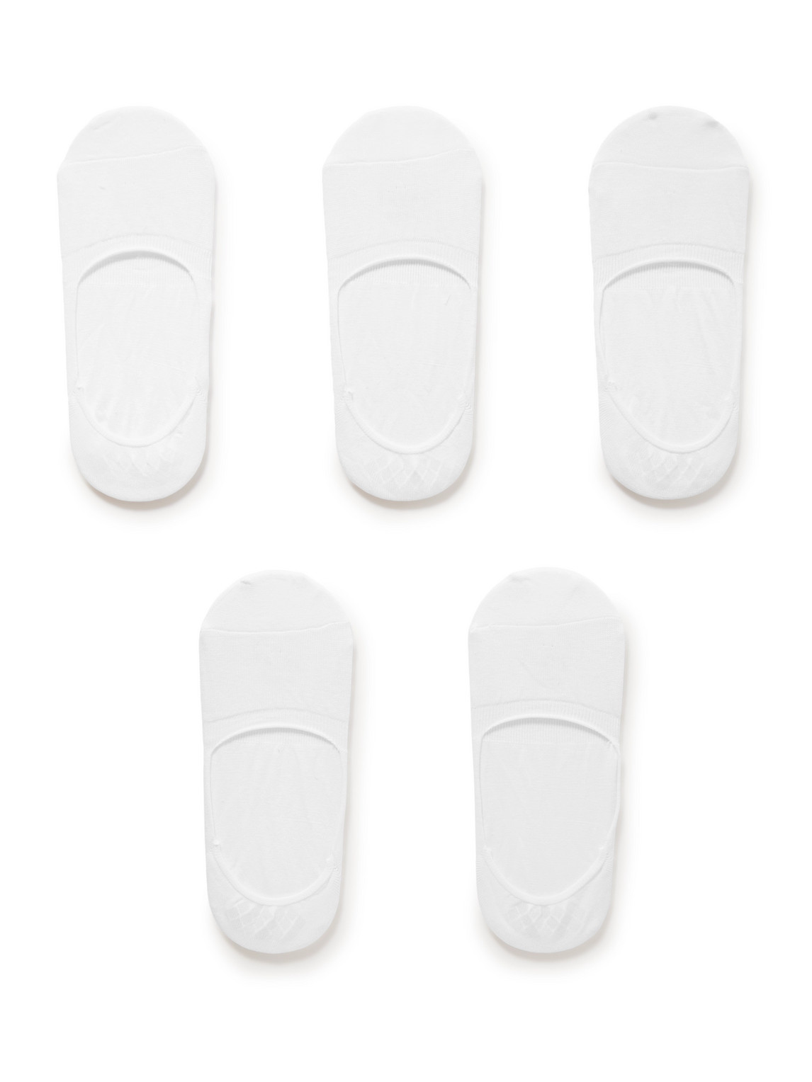 Falke Step Casual Five-pack No-show Cotton-blend Socks In White