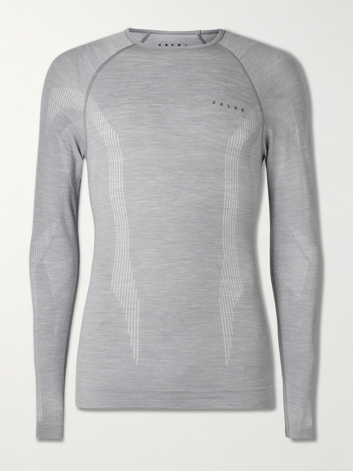 FALKE Printed Virgin Wool-Blend ki Base Layer - Men