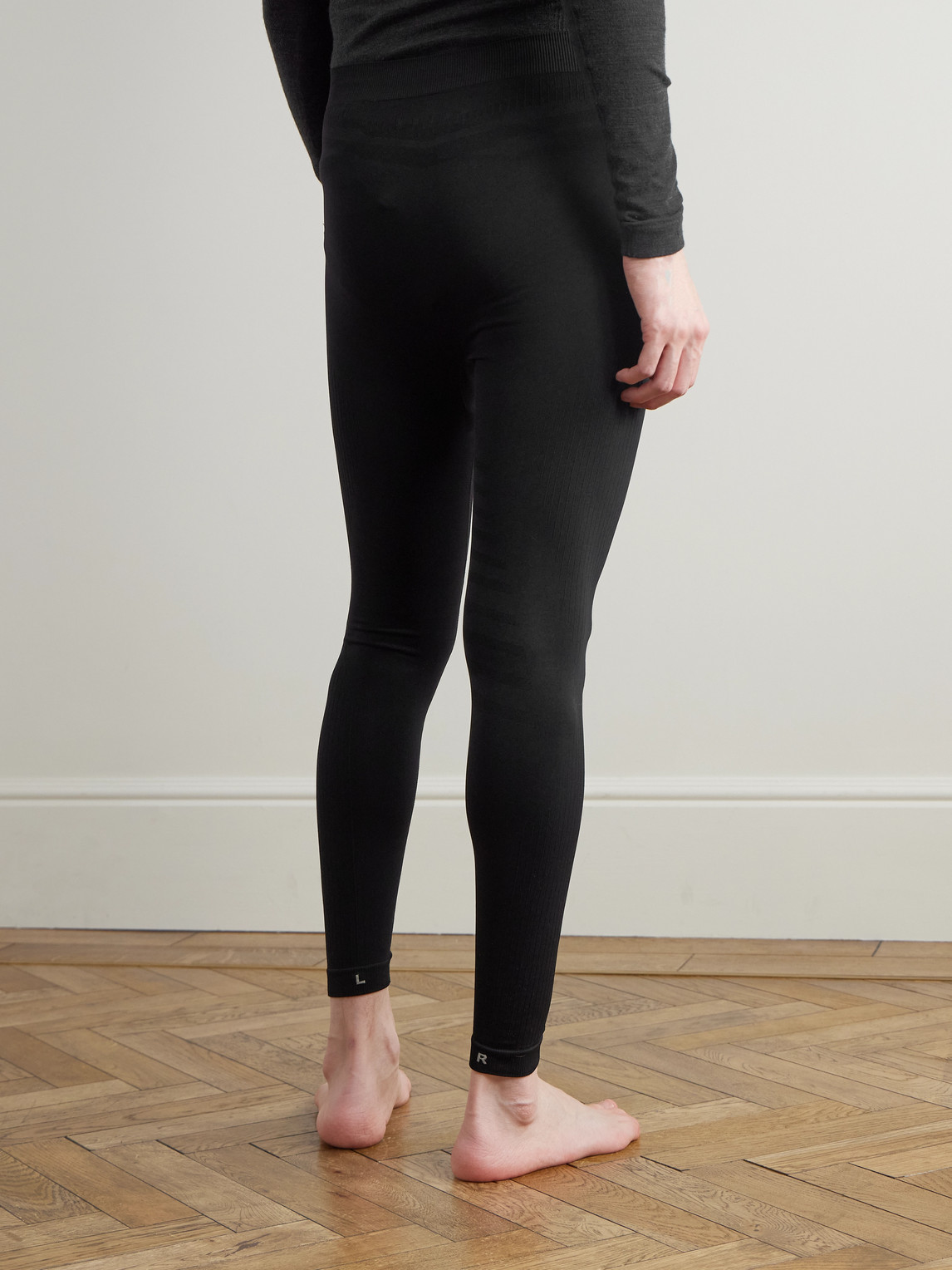  Falke - Recycled Ribbed-knit Ski Tights - Men - Black - S 