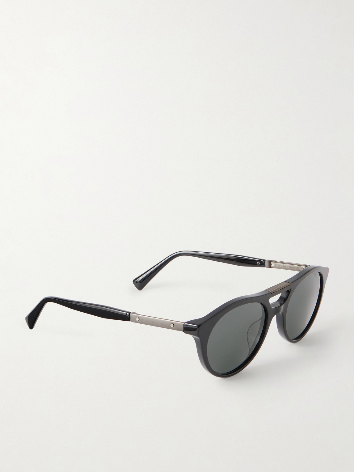  Brunello Cucinelli - Round-frame Acetate Sunglasses - Men - Black 