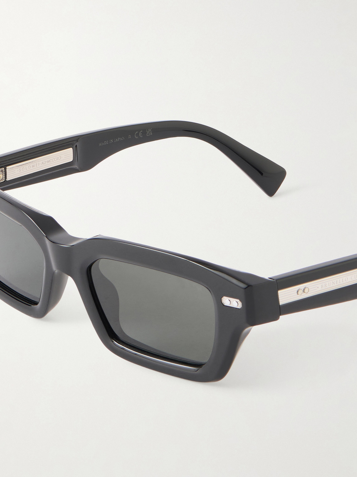  Brunello Cucinelli - Marla Square-frame Acetate Sunglasses - Men - Black 