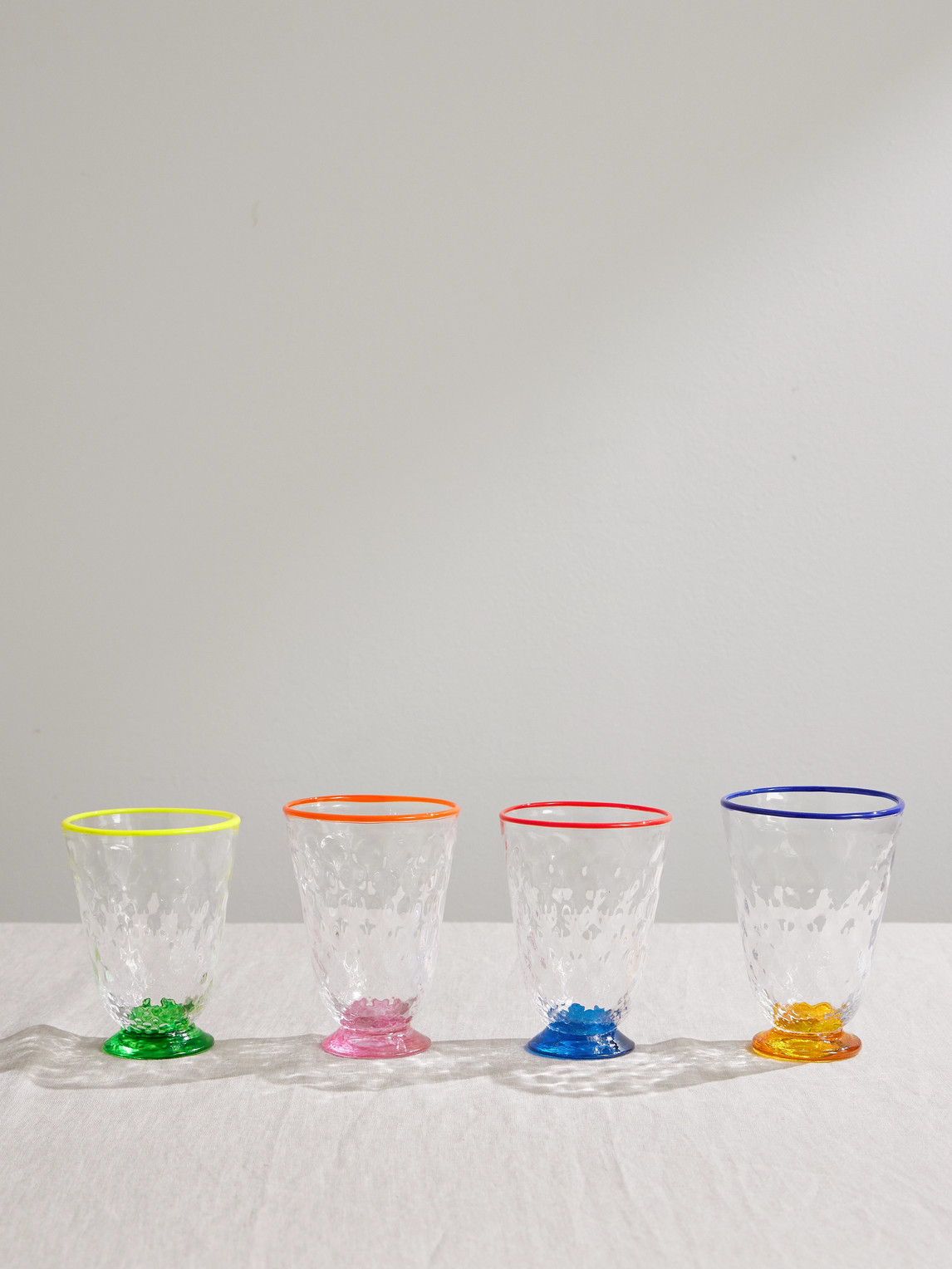 La DoubleJ – Quilted Set of Four Murano Glasses