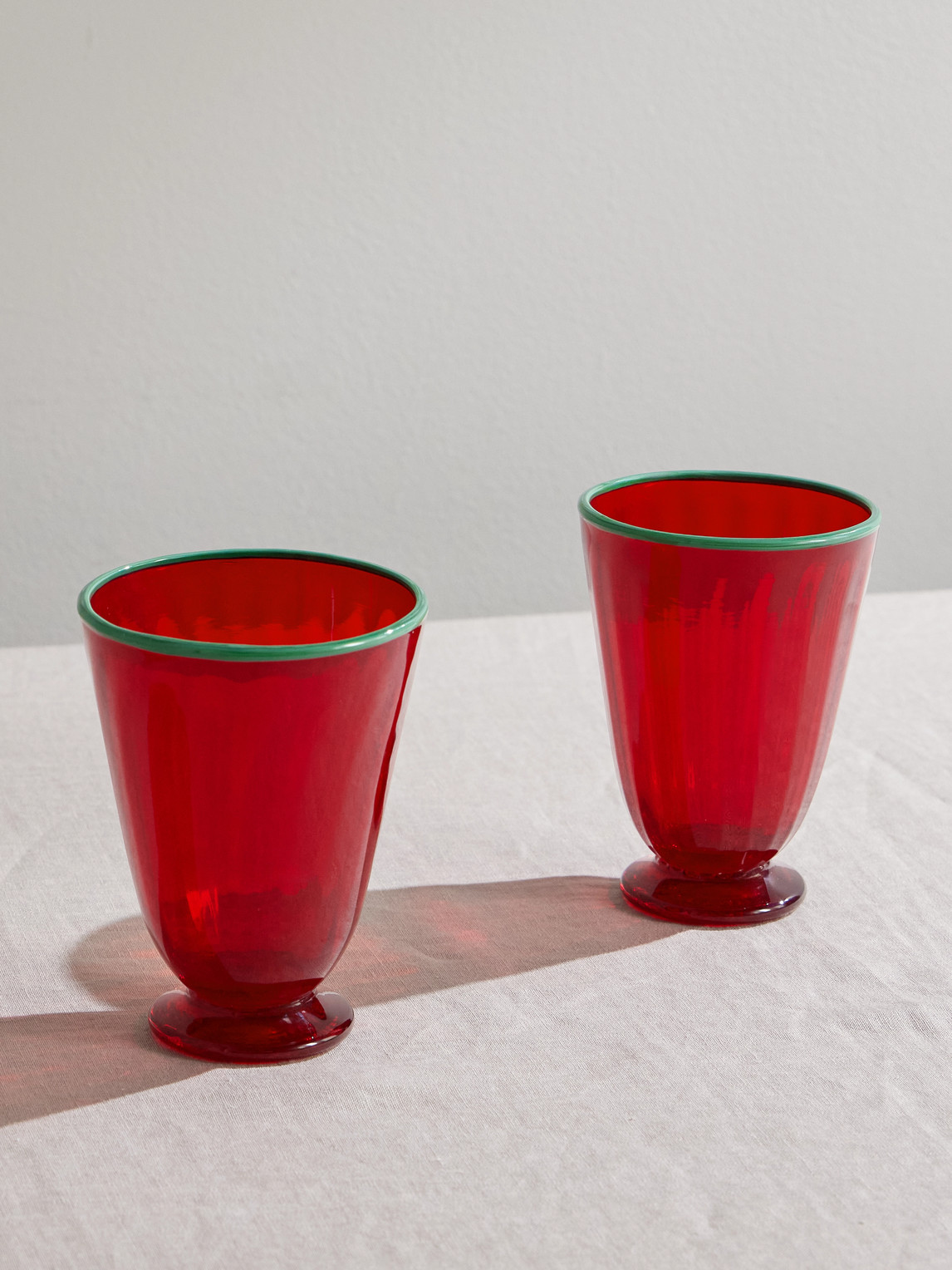 La DoubleJ – Rainbow Set of Two Murano Glasses