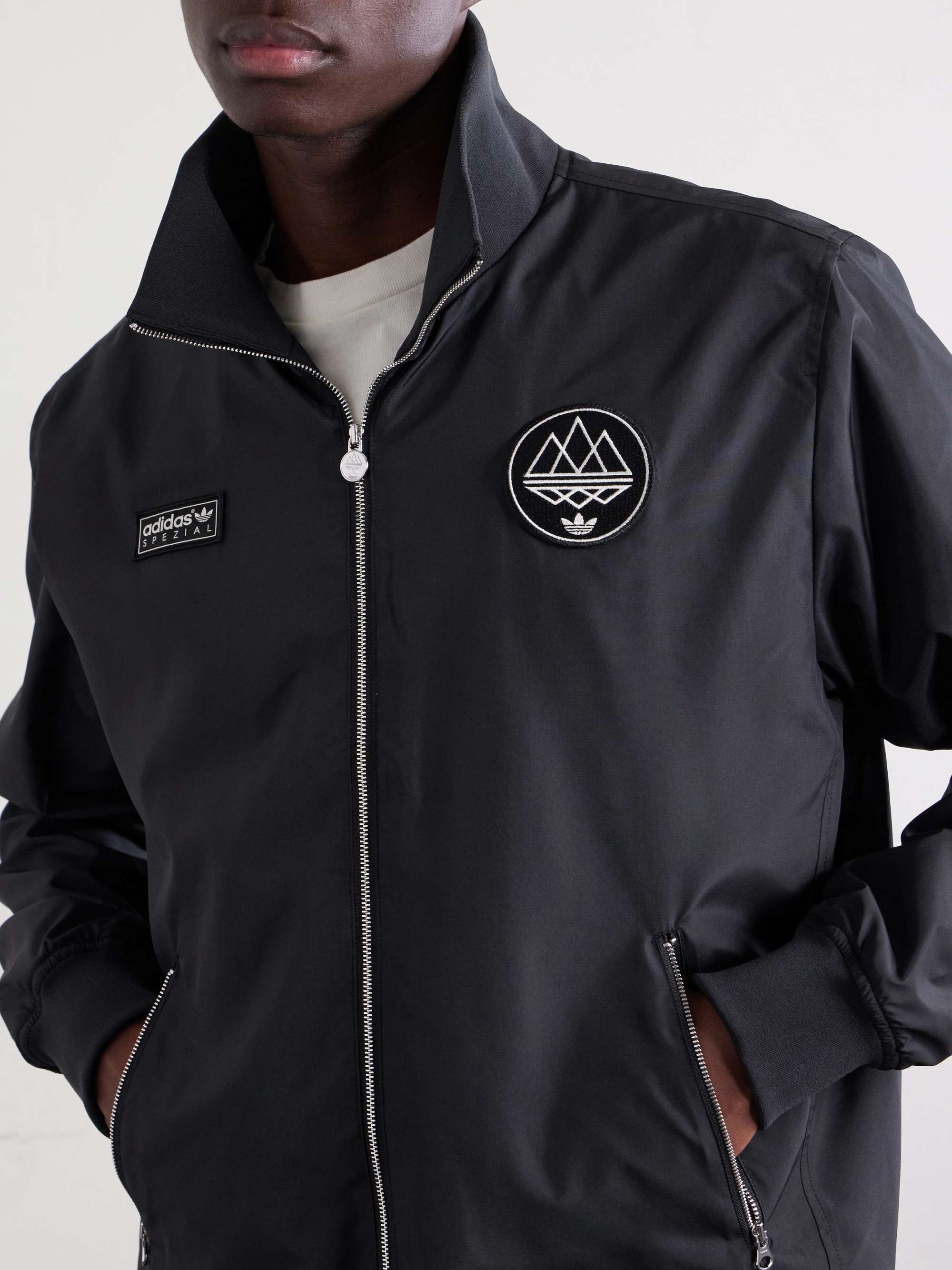 ADIDAS ORIGINALS Hudswell Logo-Embroidered Rip-Stop Shell