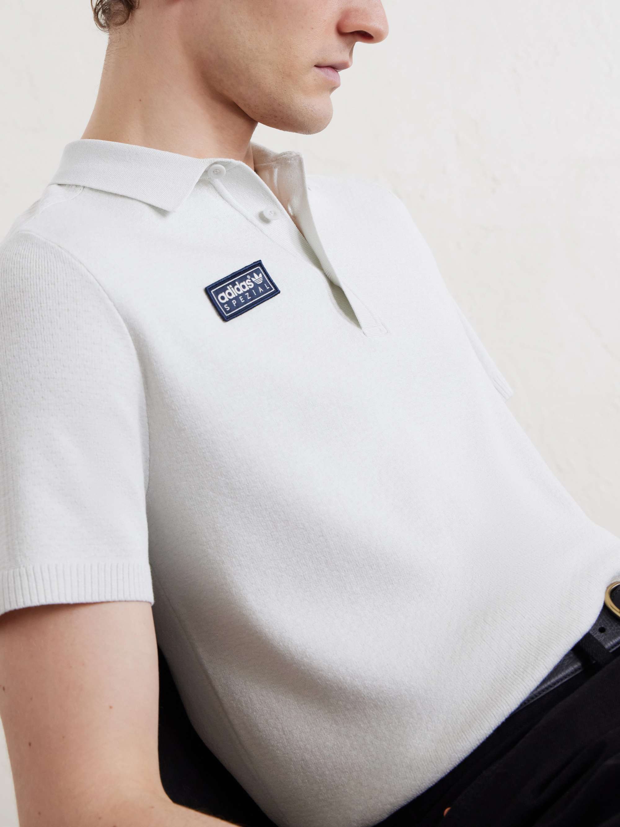 ADIDAS ORIGINALS Bispham Spzl Logo-Appliquéd Knitted Polo Shirt