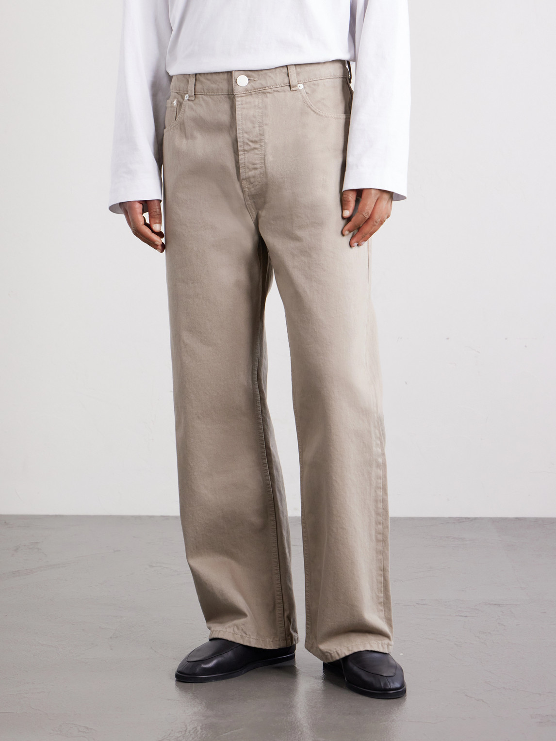  Ami Paris - Wide-leg Jeans - Men - Neutrals - Uk/us 31 