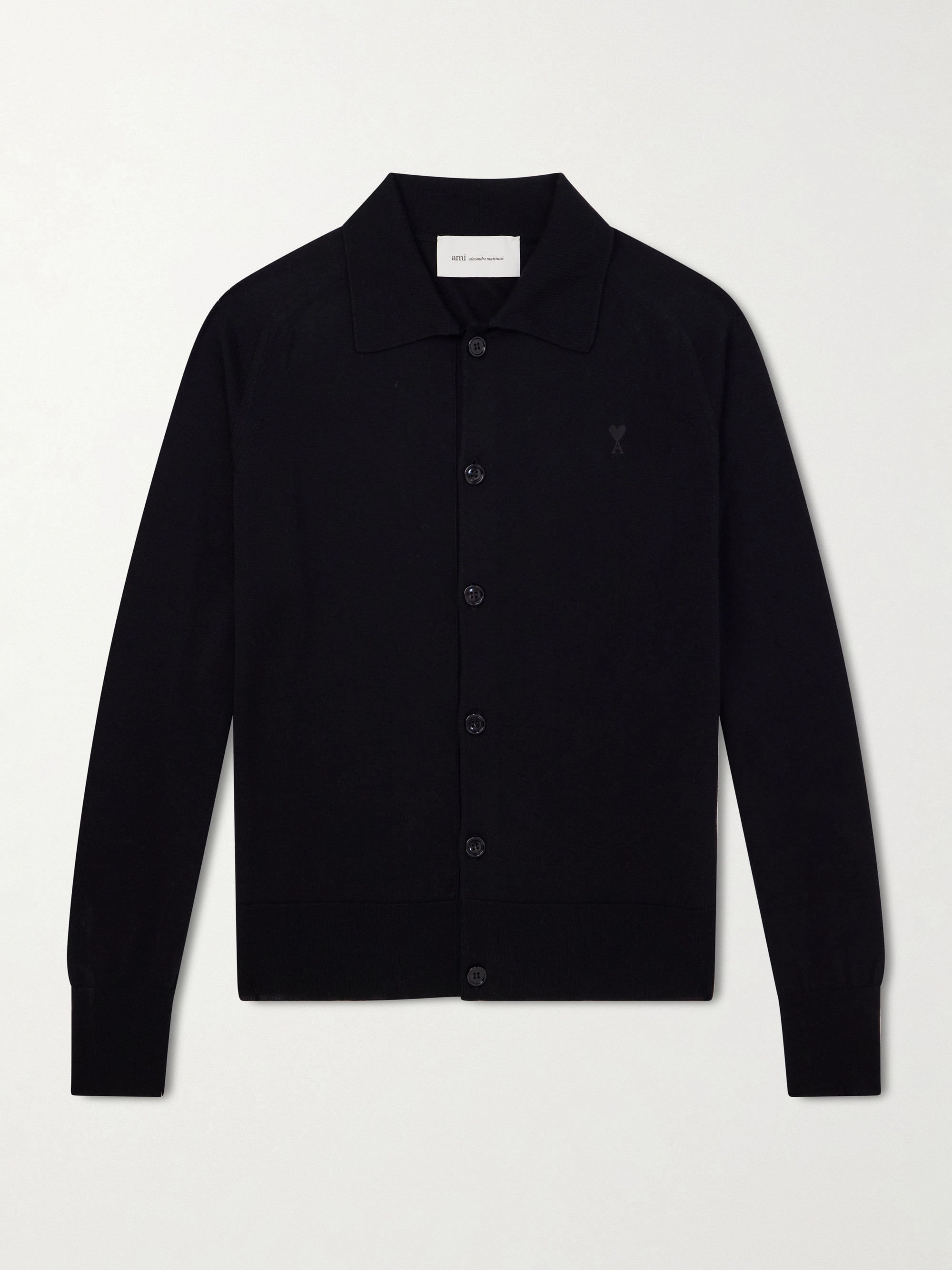 Quota Logo-Embroidered Merino Wool Cardigan - Image 1