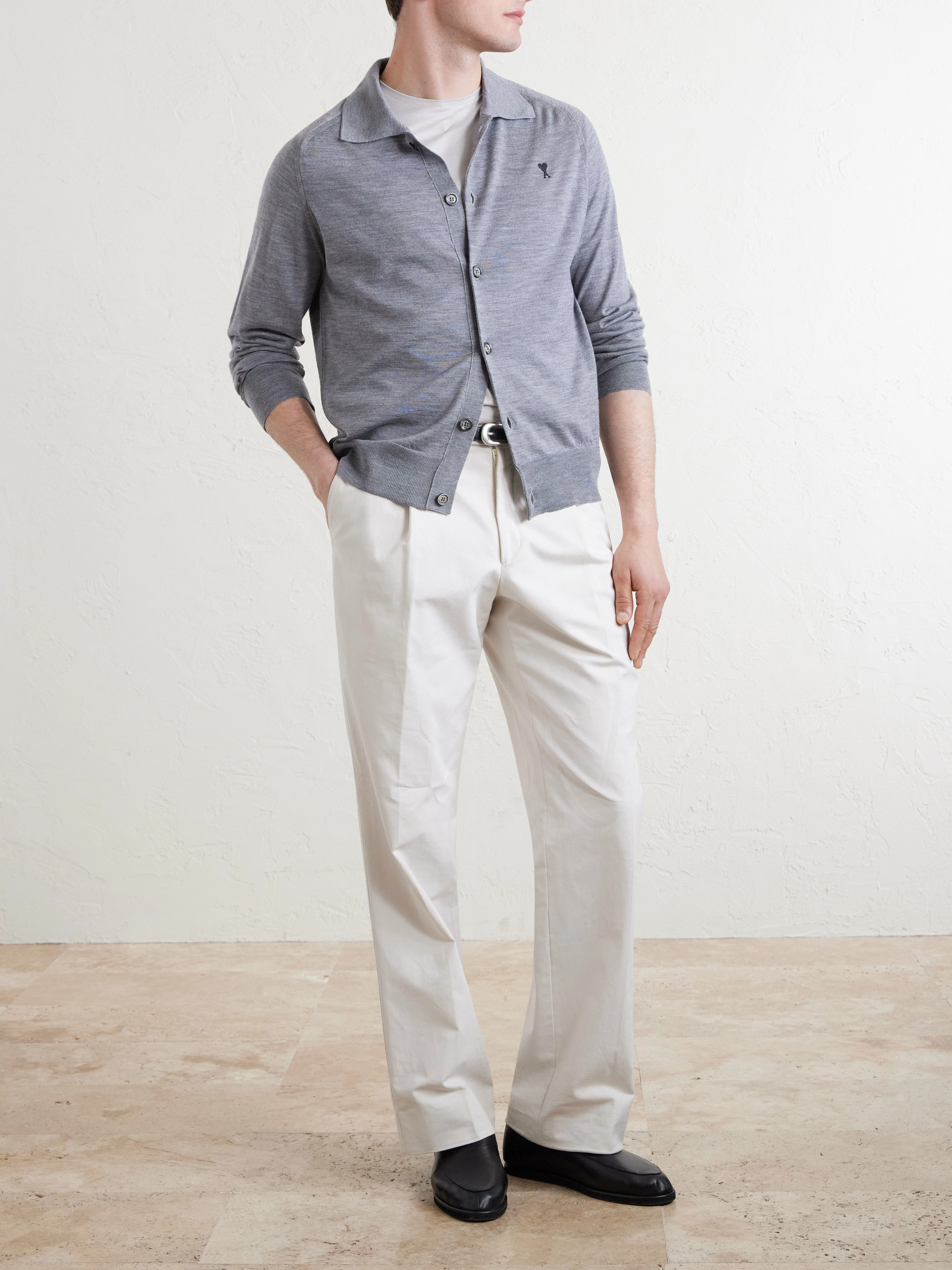 Quota Logo-Embroidered Merino Wool Cardigan — Image 7