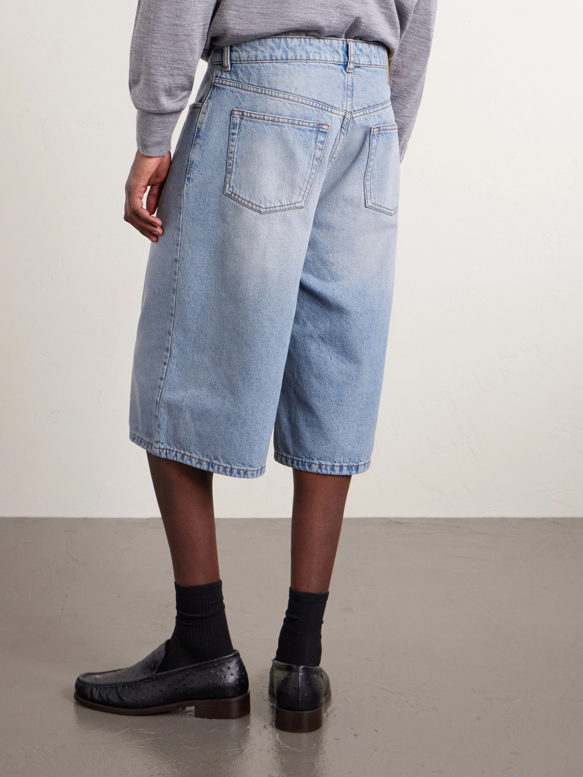  Ami Paris - Straight-leg Denim Shorts - Men - Blue - Uk/us 28 