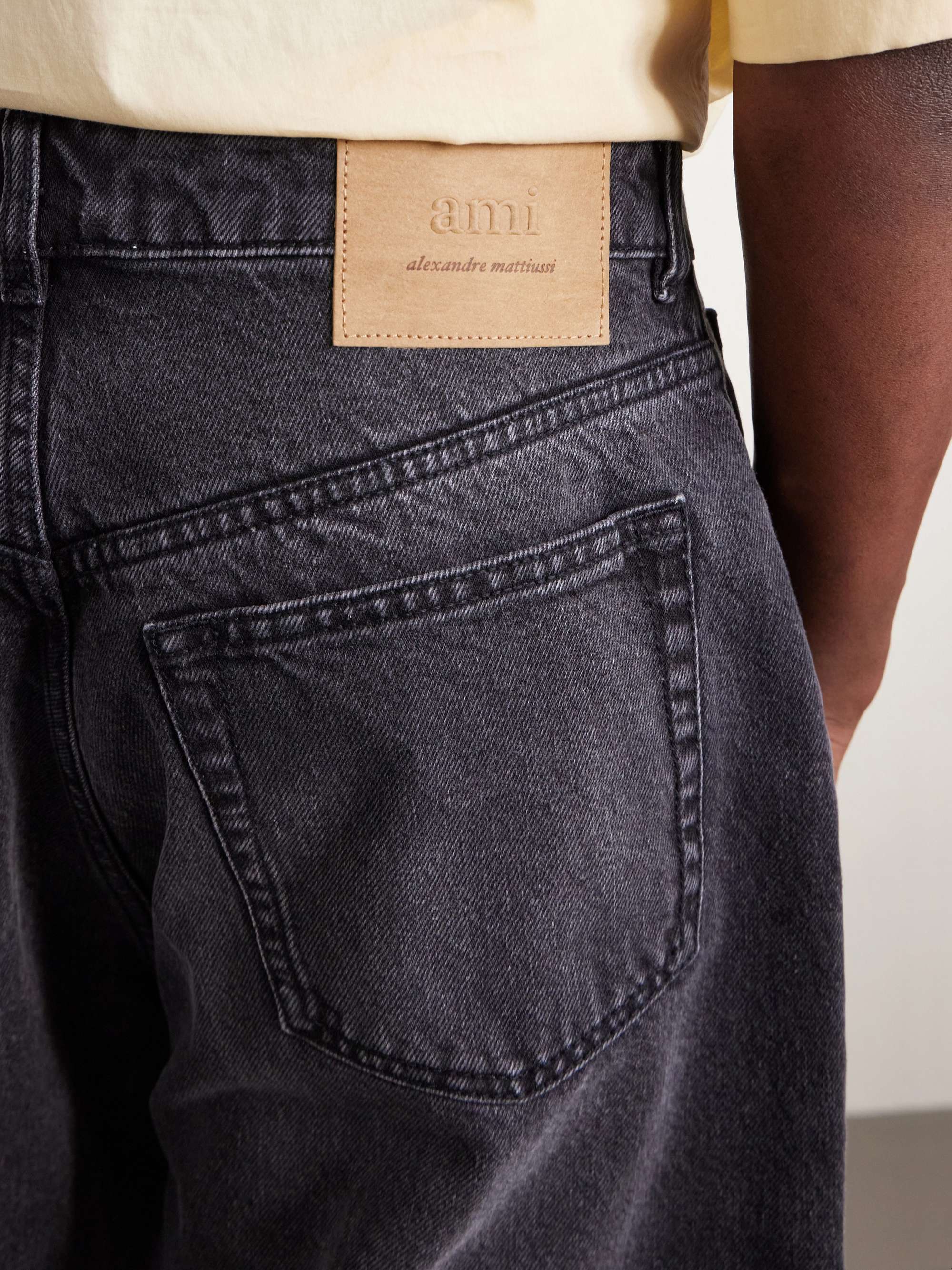 AMI PARIS Straight-Leg Denim Shorts for Men | MR PORTER