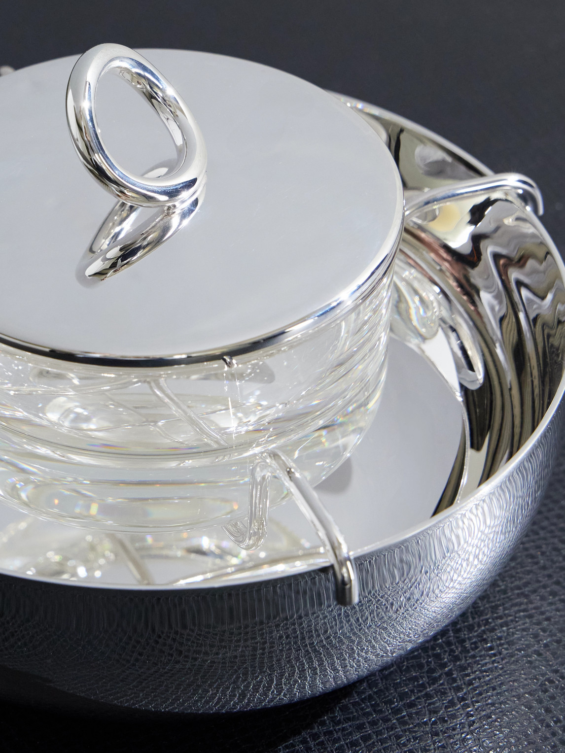  Christofle - Vertigo 17cm Silver-plated Caviar Set - Men - Silver 