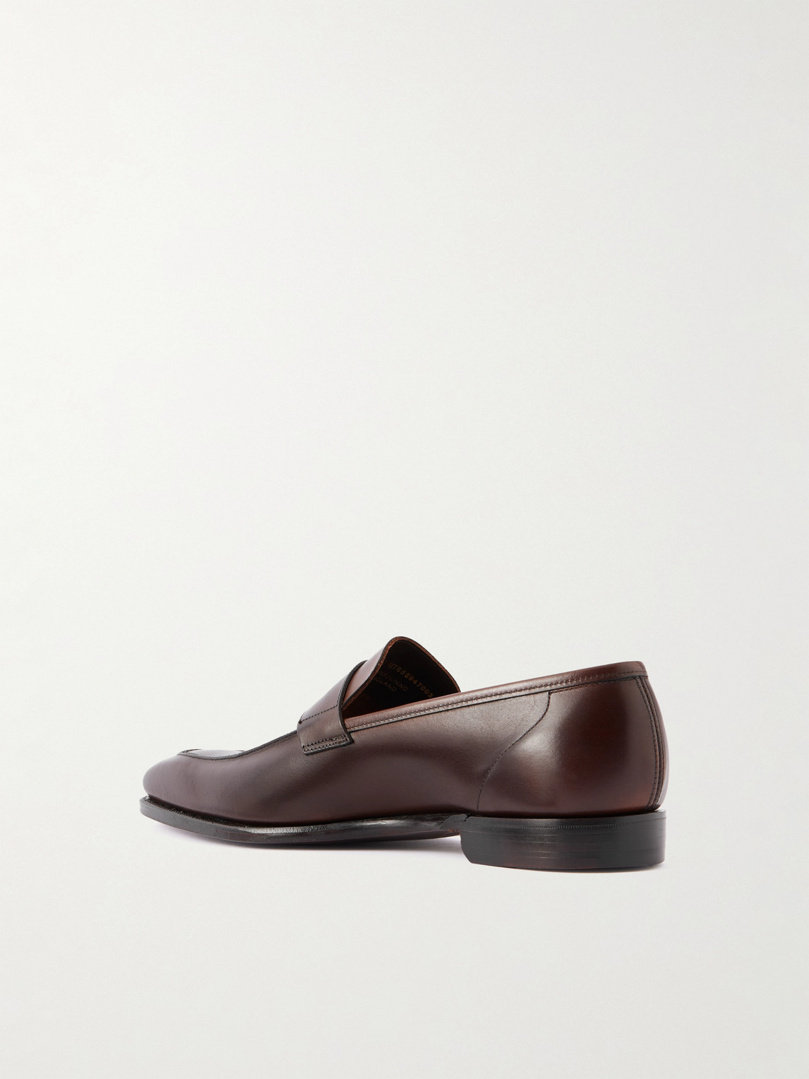 George Leather Penny Loafers