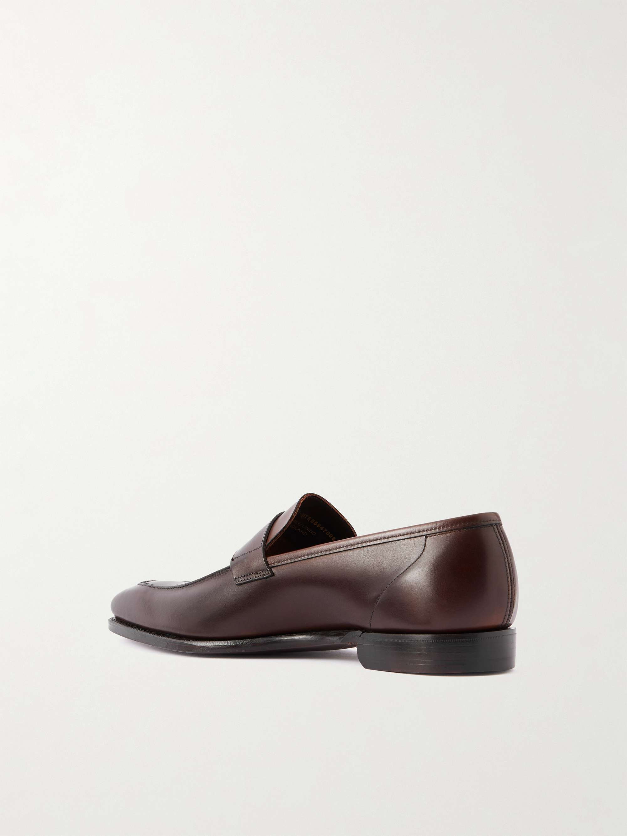 GEORGE CLEVERLEY George Full-Grain Leather Penny Loafers