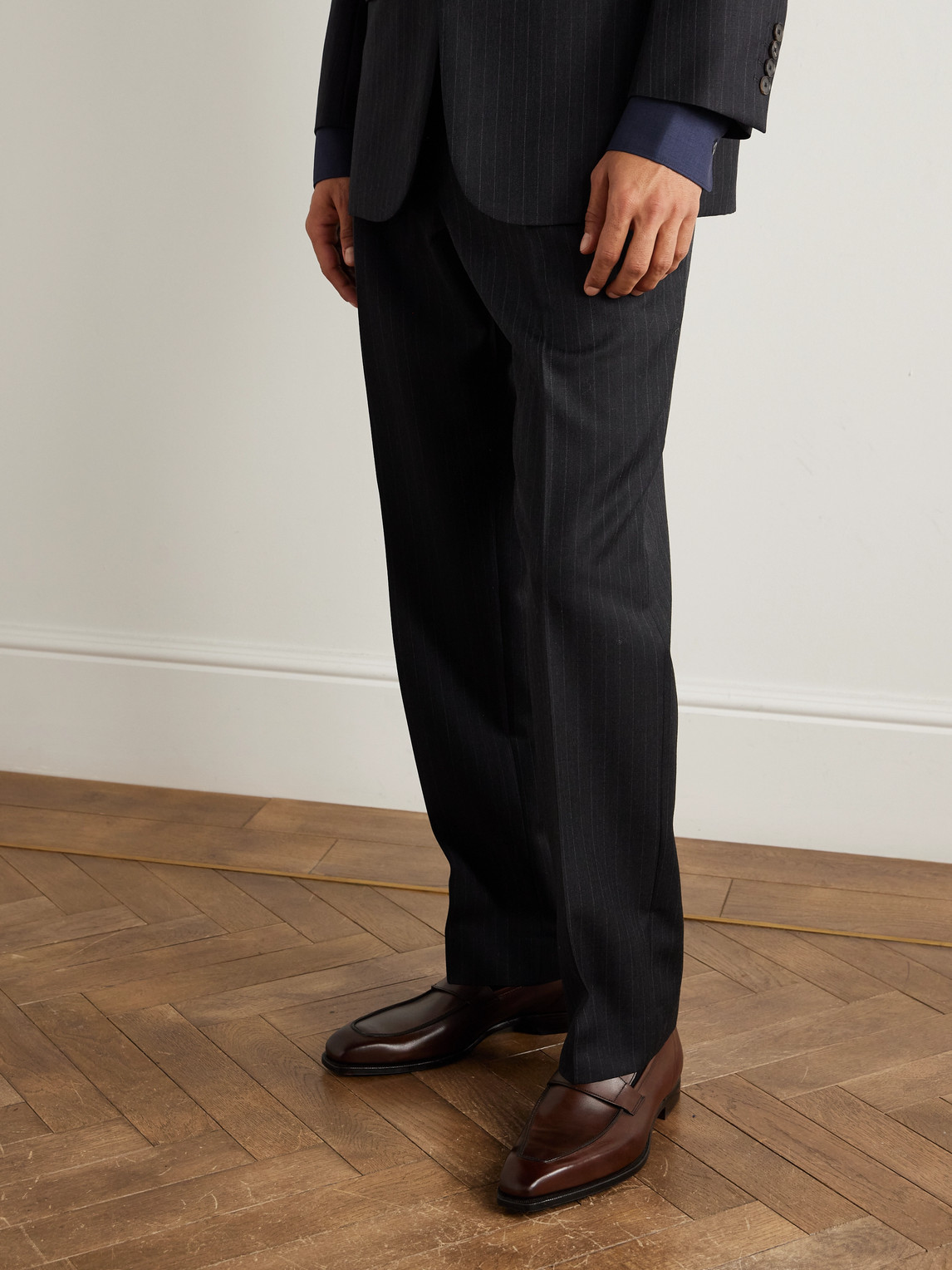 George Leather Penny Loafers