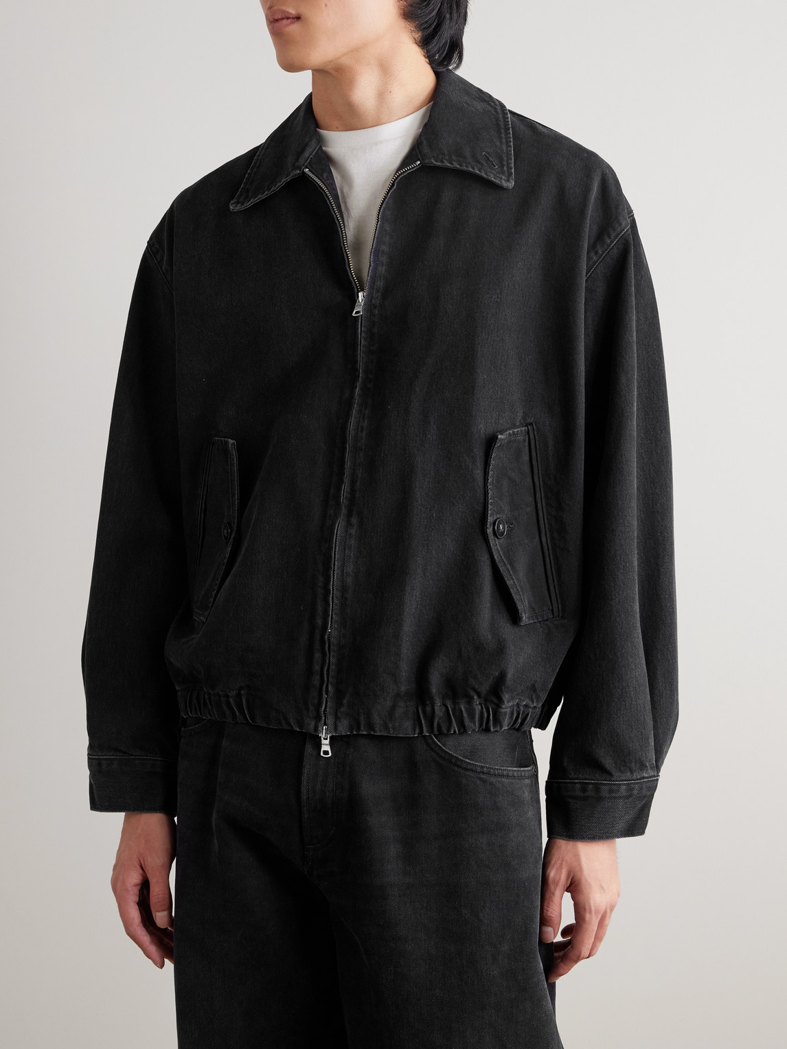  Agolde - Torres Organic And Recycled-denim Blouson Jacket - Men - Black - Xs 