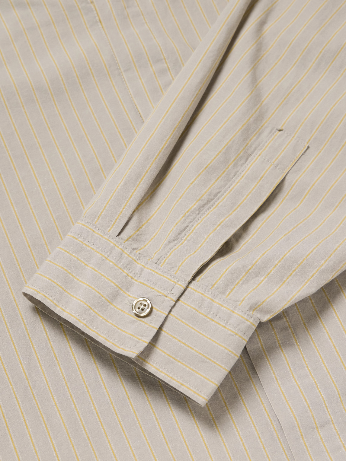  Agolde - Roy Striped Cotton Shirt - Men - Neutrals - M 