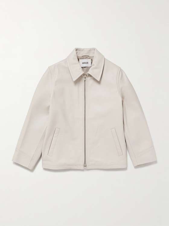 Agolde Chadwick Full-Grain Leather Jacket