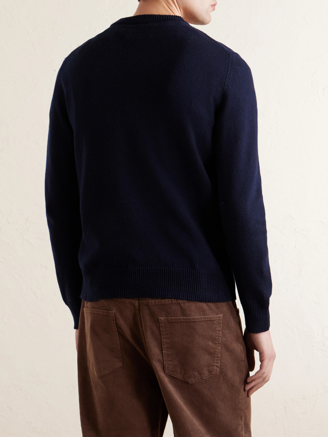  Purdey - Wool And Cotton-blend Sweater - Men - Blue - S 