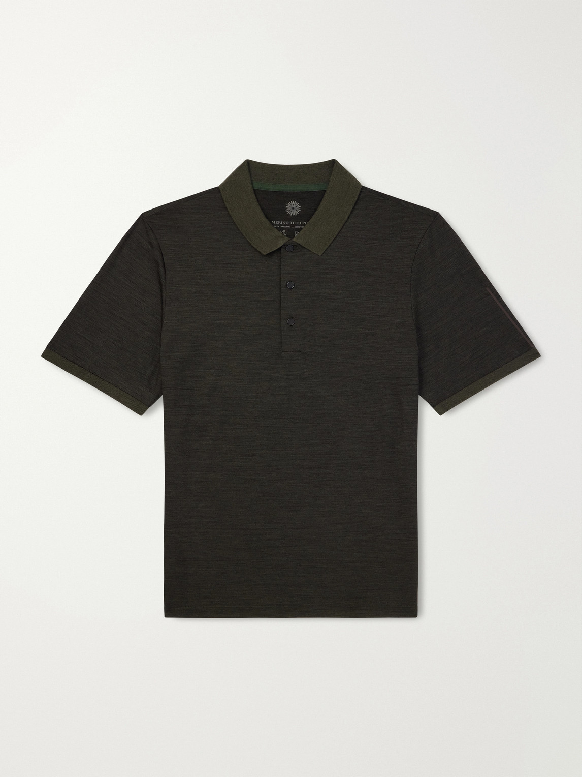 Purdey Merino Wool And Lyocell-blend Piqué Polo Shirt In Green