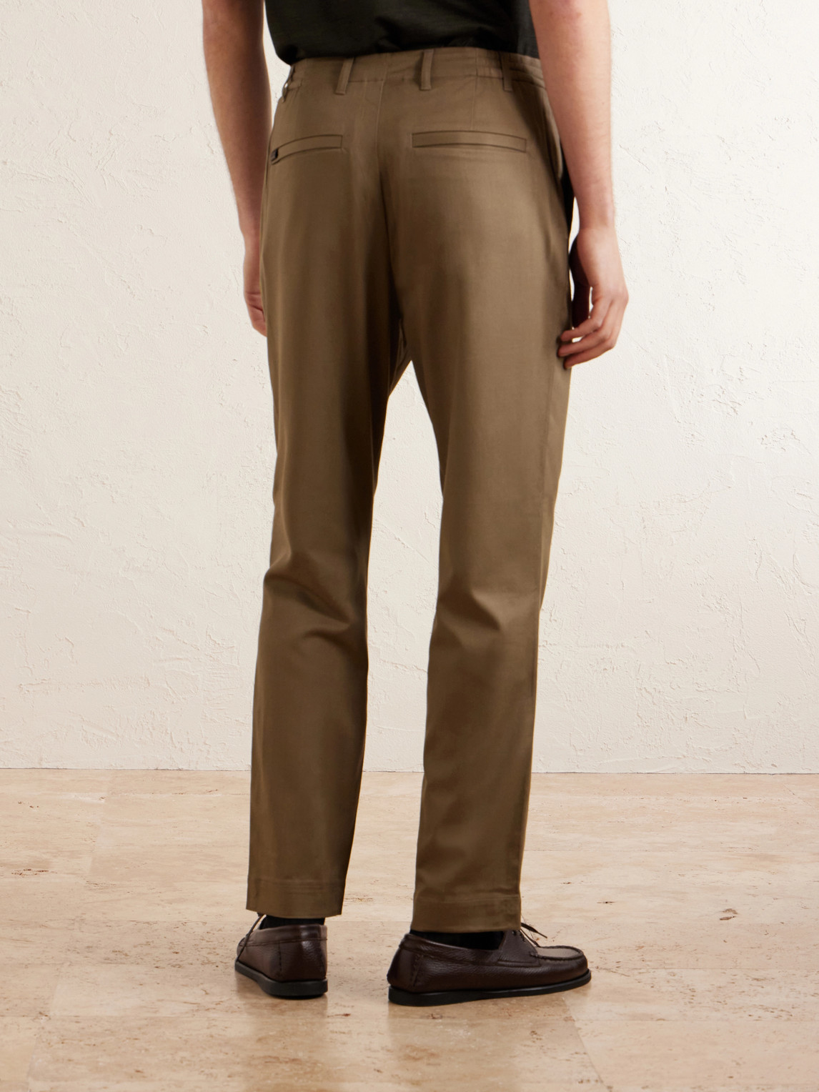 Straight-Leg Stretch-Lyocell Twill Chinos