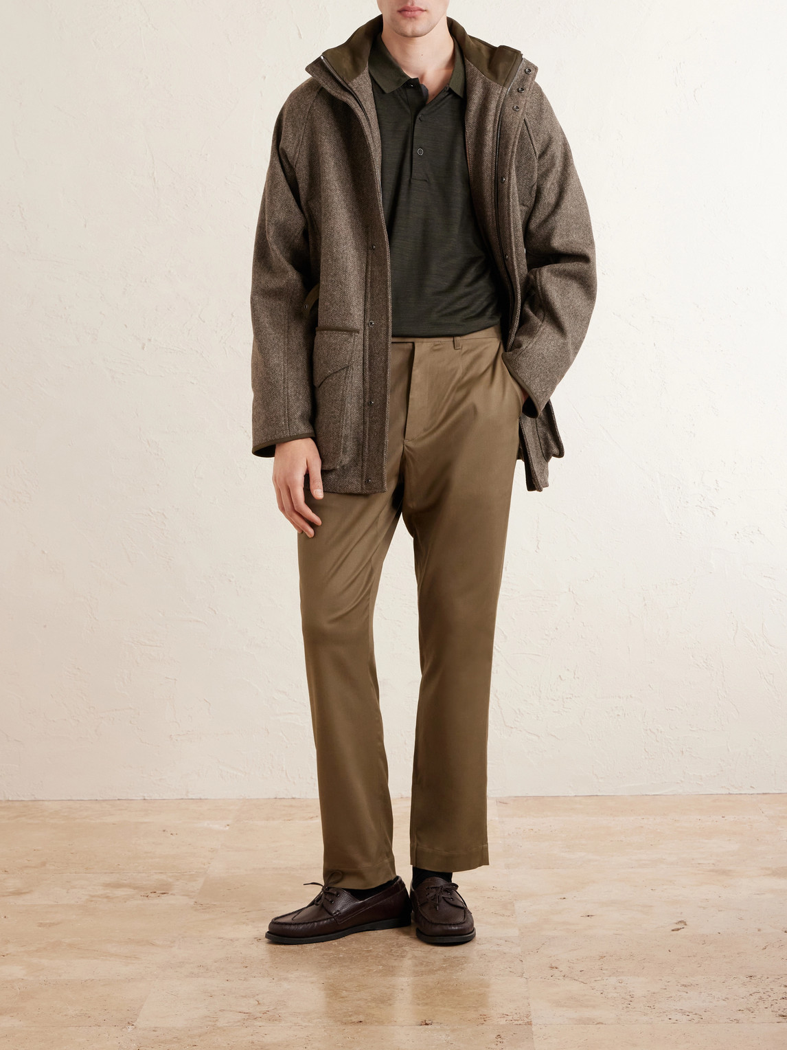 Straight-Leg Stretch-Lyocell Twill Chinos